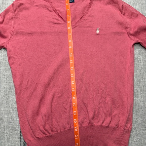 Ralph Lauren women’s V-Neck Sweater - Pink - Picture 7 of 7